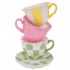 Suport pentru Lumanare Multicolor Teapot din Rasina 11x10x16cm 
