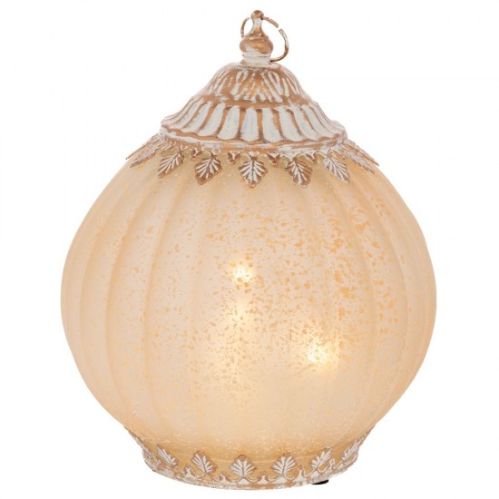 Lampa Yellow Gold din Metal cu Sticla D15x19cm Decorațiuni