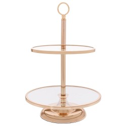 Etajera Gold din Metal cu Oglinda D30x44cm 