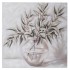 Tablou White Green Plant Vase 80x80cm 