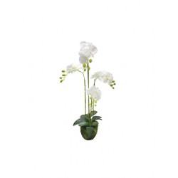 Orhidee Artificiala Alba 98cm