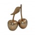 Decoratiune Gold Cherry din Aluminiu 20x10x22cm 