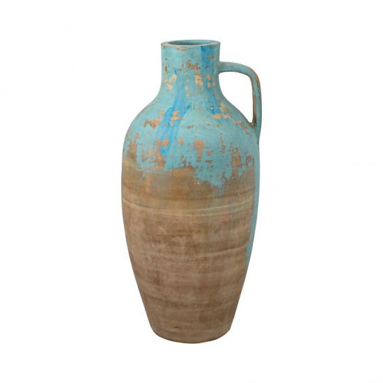 Vaza Beige Blue din Ceramica D29x66cm Vaze