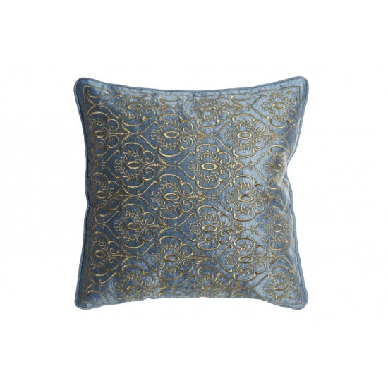 Perna Blue Golden din Catifea 45x45cm 525gr Perne Decorative