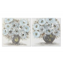 Tablou Blue Flowers in Vase 60x60cm