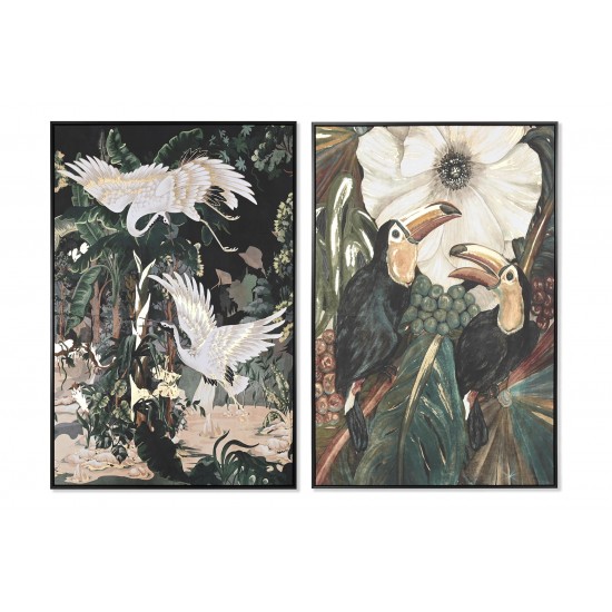 Tablou Tropical Birds 83x5x123cm Tablouri