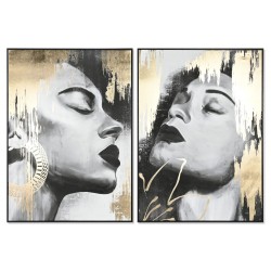 Tablou White Golden Figure 100x140cm