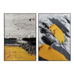 Tablou Abstract Yellow Black 80x120cm