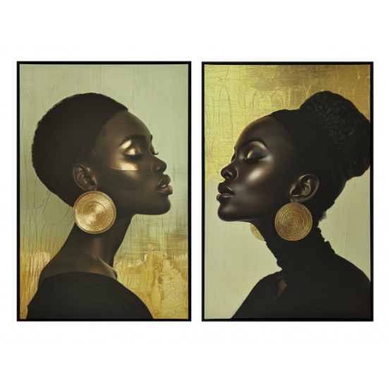 Tablou Green Gold Female 83x5x123cm Tablouri