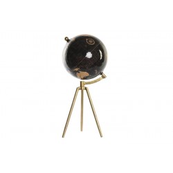 Glob Pamantesc Black Gold din Metal 20x20x47cm