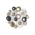 Decoratiune White Grey din Metal D61x6cm DP-187061
