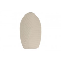 Vaza White Leaf din Metal 26x11x41cm