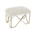 Taburet White Golden 60x40x45cm