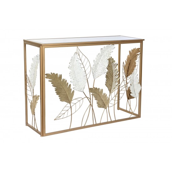 Consola Golden din Metal cu Oglinda 108x37x80cm Console