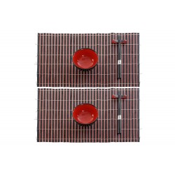 Set pentru Sushi din Ceramica si Bambus 31x20x6cm