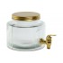Dispenser Gold din Sticla cu Metal 18x25x25cm