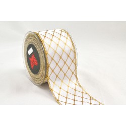 Rola Craciun White Gold  6,7cmx9m