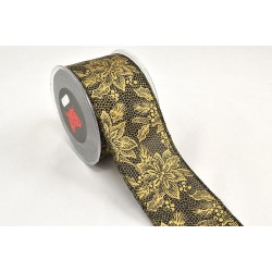 Rola Craciun Black Gold 6,7cmx9m