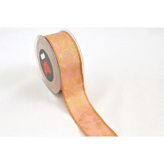 Rola Craciun Nude Gold 6,7cmx9m Decoratiuni Craciun