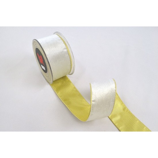 Rola Velvet Ribbon Gold Back 7.2cmx4.5m Decorațiuni