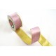 Rola Velvet Ribbon Gold Back 7.2cmx4.5m Decorațiuni