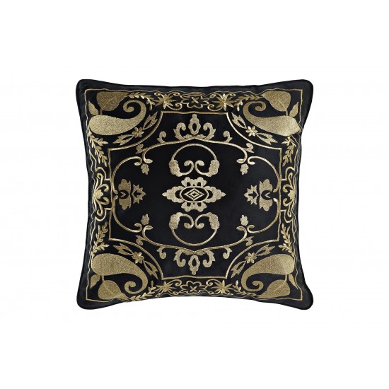 Perna Black Gold din Catifea 600gr 45x45cm Perne Decorative