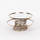Set 2 Platouri cu Picior Golden din Metal cu Oglinda D35x10cm / D30x10cm/819-00176 Tavi Decorative